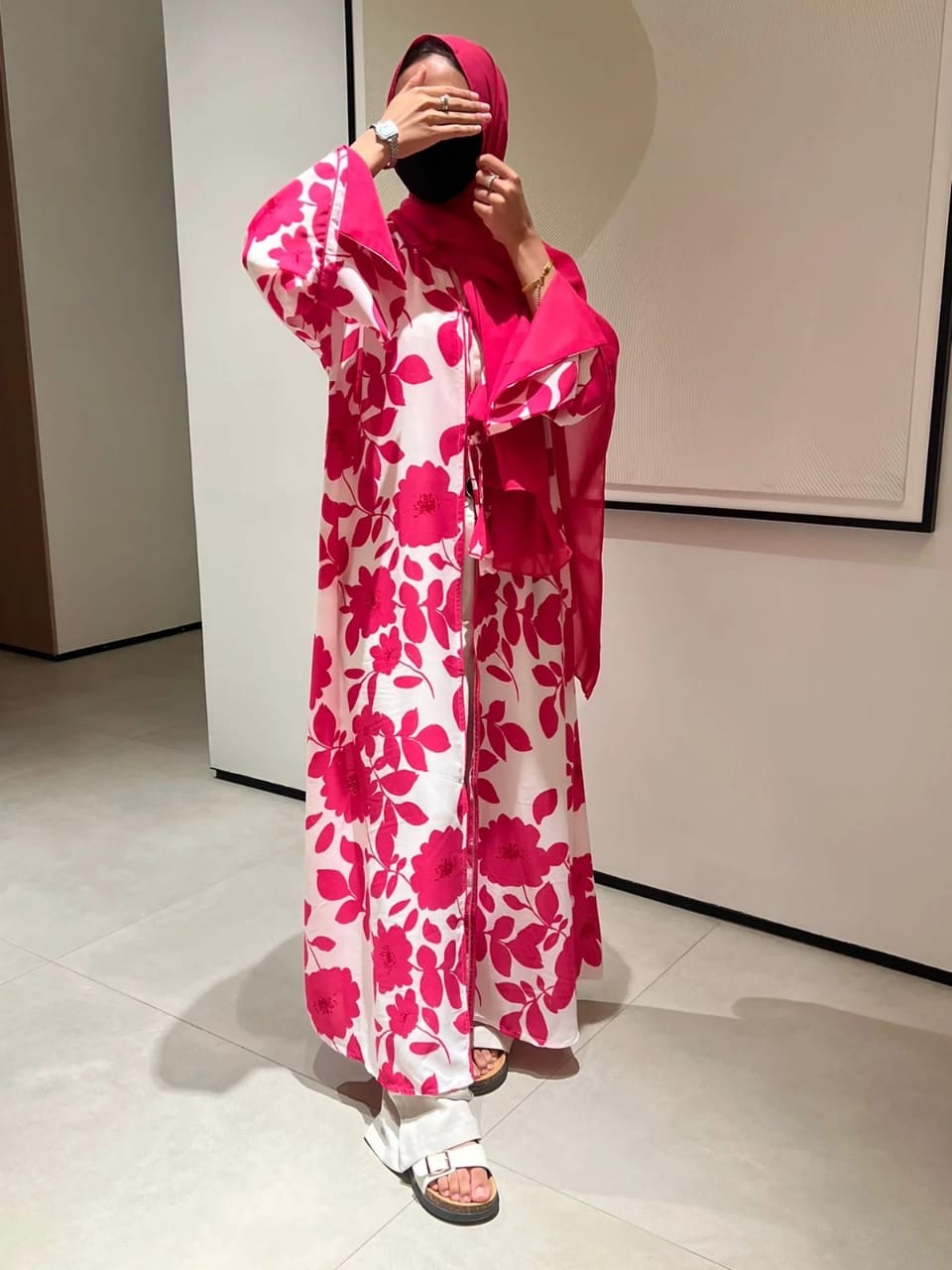 Rosey hues Kimono Set