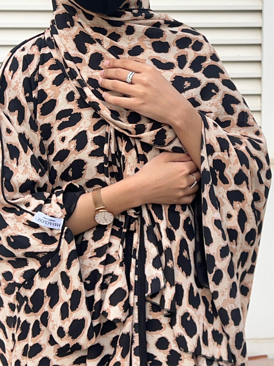 Leopard print Kimono Set