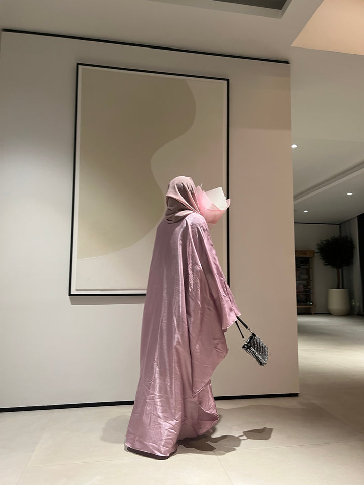 Pink Zarah Butterfly Abaya