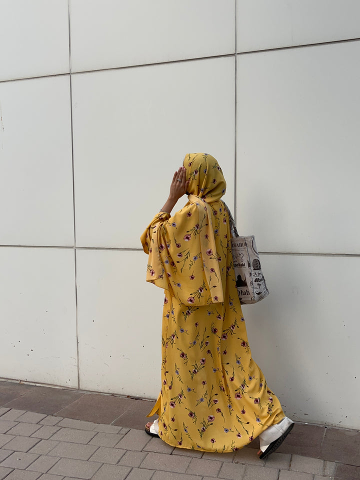 Mustard Kimono Set