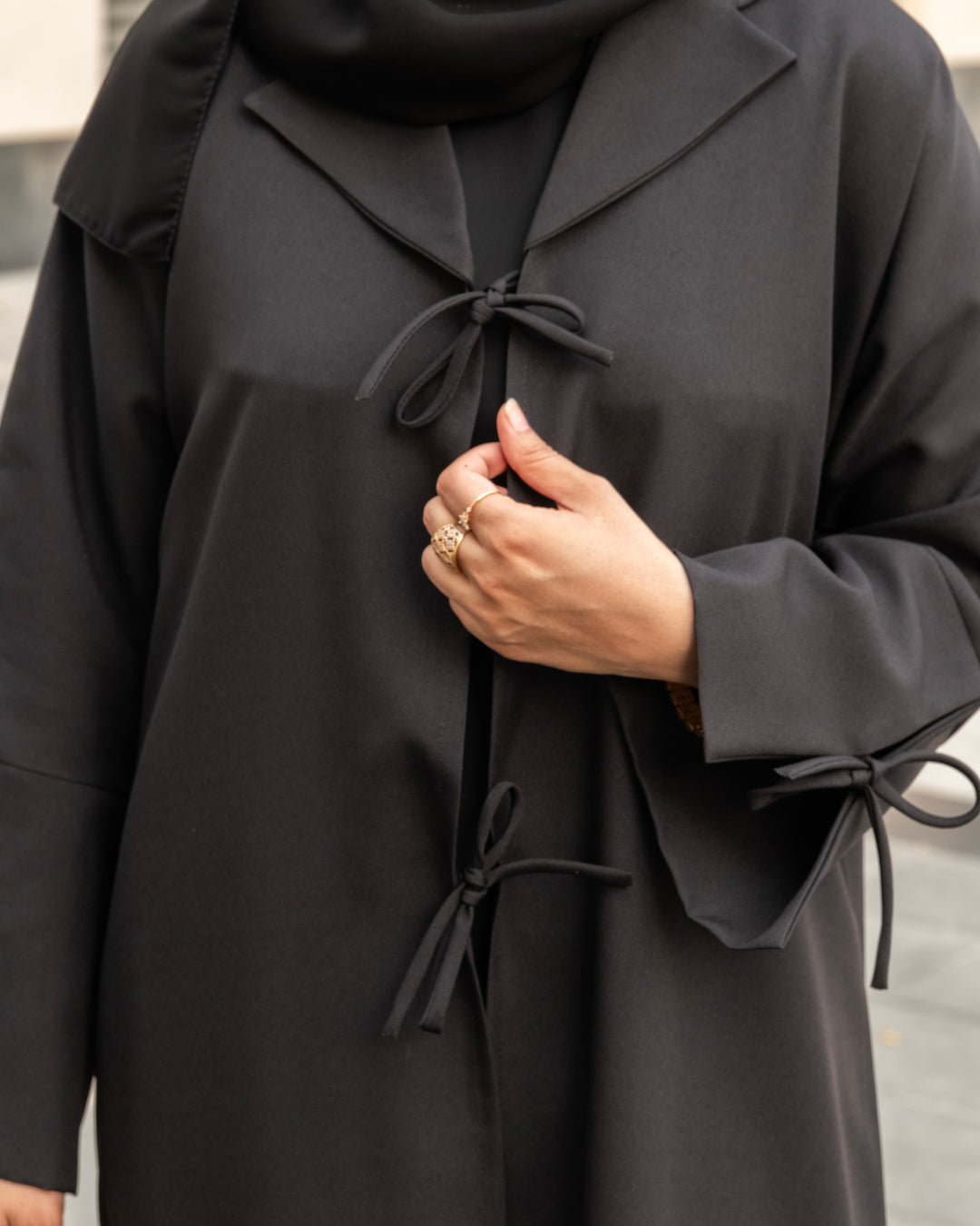 Black - Tie Kimono